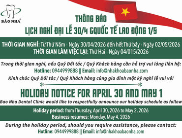 LỊCH NGHỈ ĐẠI LỄ 30/4 & QUỐC TẾ LAO ĐỘNG 01/5/2026